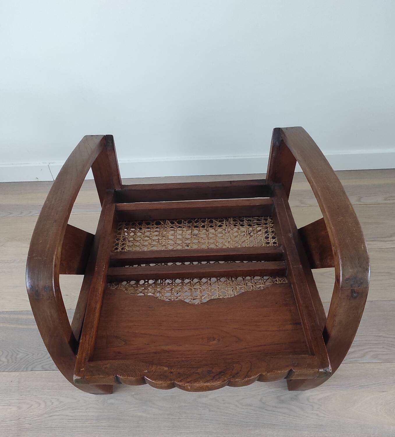 Burmese teak armchair