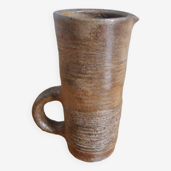 Brutalist vase pitcher signed in stoneware