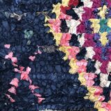 Moroccan Berber carpet Old Boucherouite 2,31x1.11m