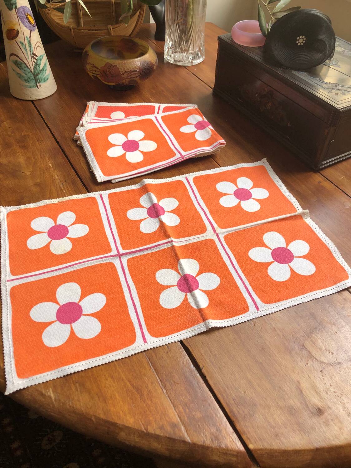 Set of six placemats, 1970s