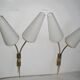 Pair of Lunel wall lights from the 1950s.