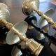 Golden bronze candlesticks