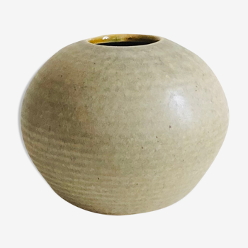 Vase boule vintage en céramique hollandaise