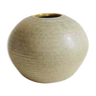 Vase boule vintage en céramique hollandaise