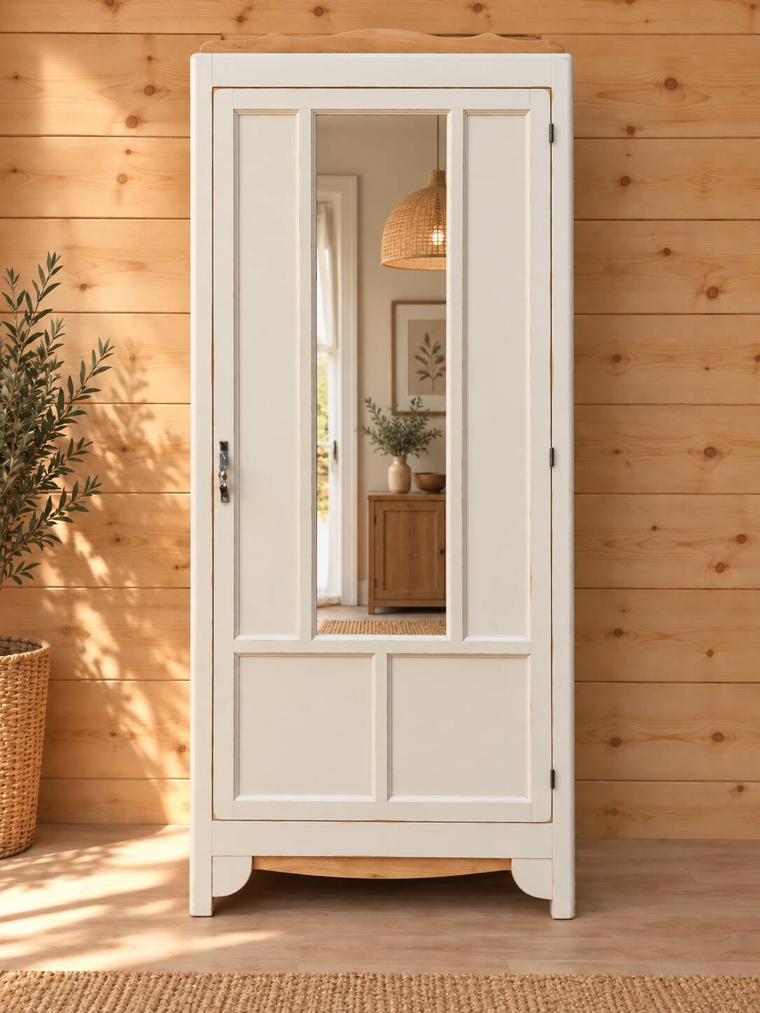 Parisian wardrobe with mirror