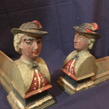 Pair of fireplace andirons