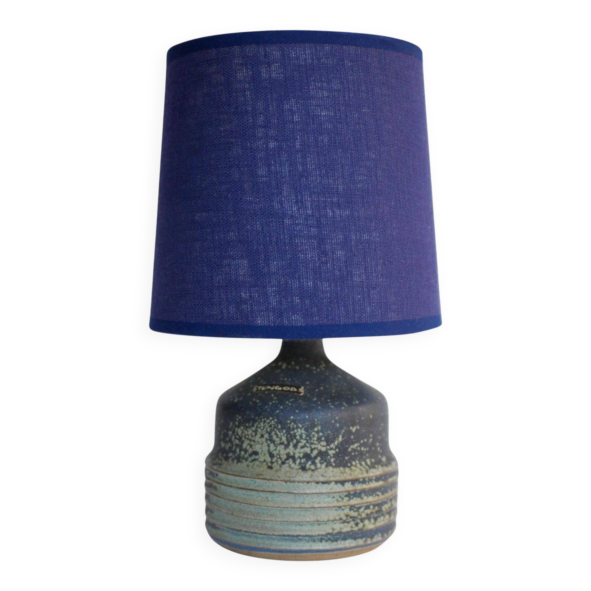 Mid-century modern pottery table lamp made by Rolf Palm, Sweden