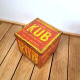 Pair of Kub boxes made of sheet metal