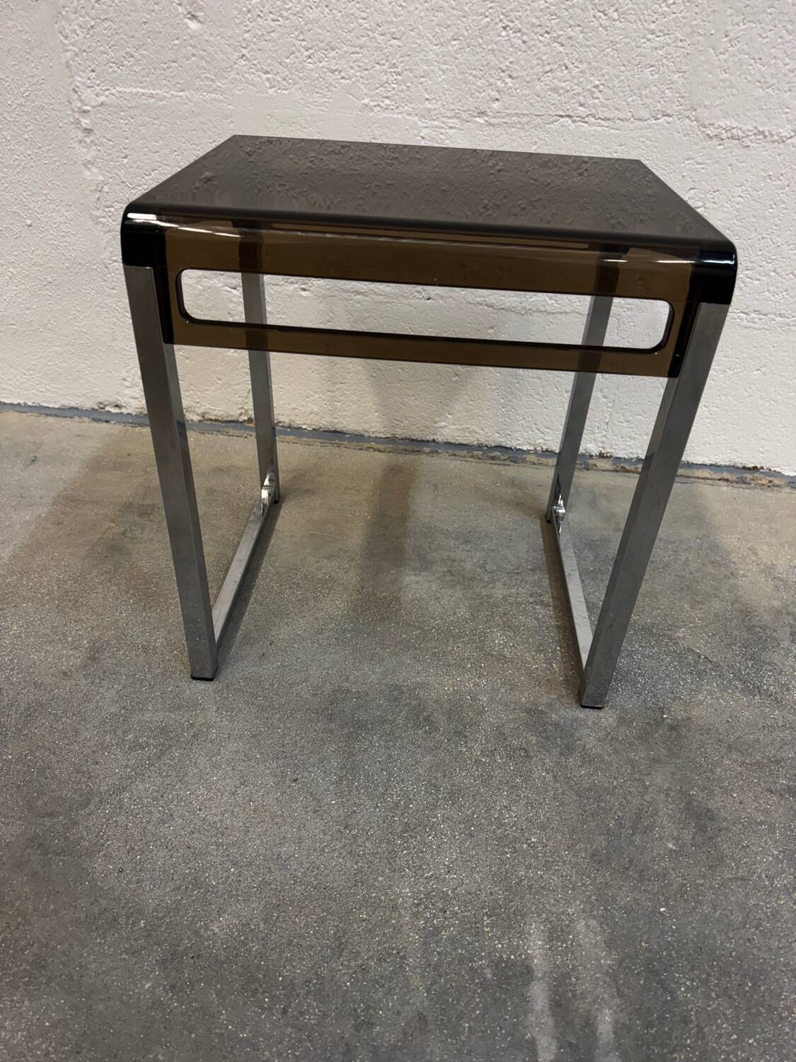 Side table attributed to Marc Berthier, 1970s.