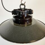 Vintage industrial factory hanging light, 1970s