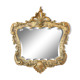 Vintage mirror, large gilded wood mirror, beveled mirror, antique mirror, rockery style 82x75cm