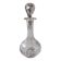 Cut crystal oil bottle with its crystal stopper.