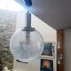 Suspended Lamp Murano Ice Glass by Targetti Sankey 1970s