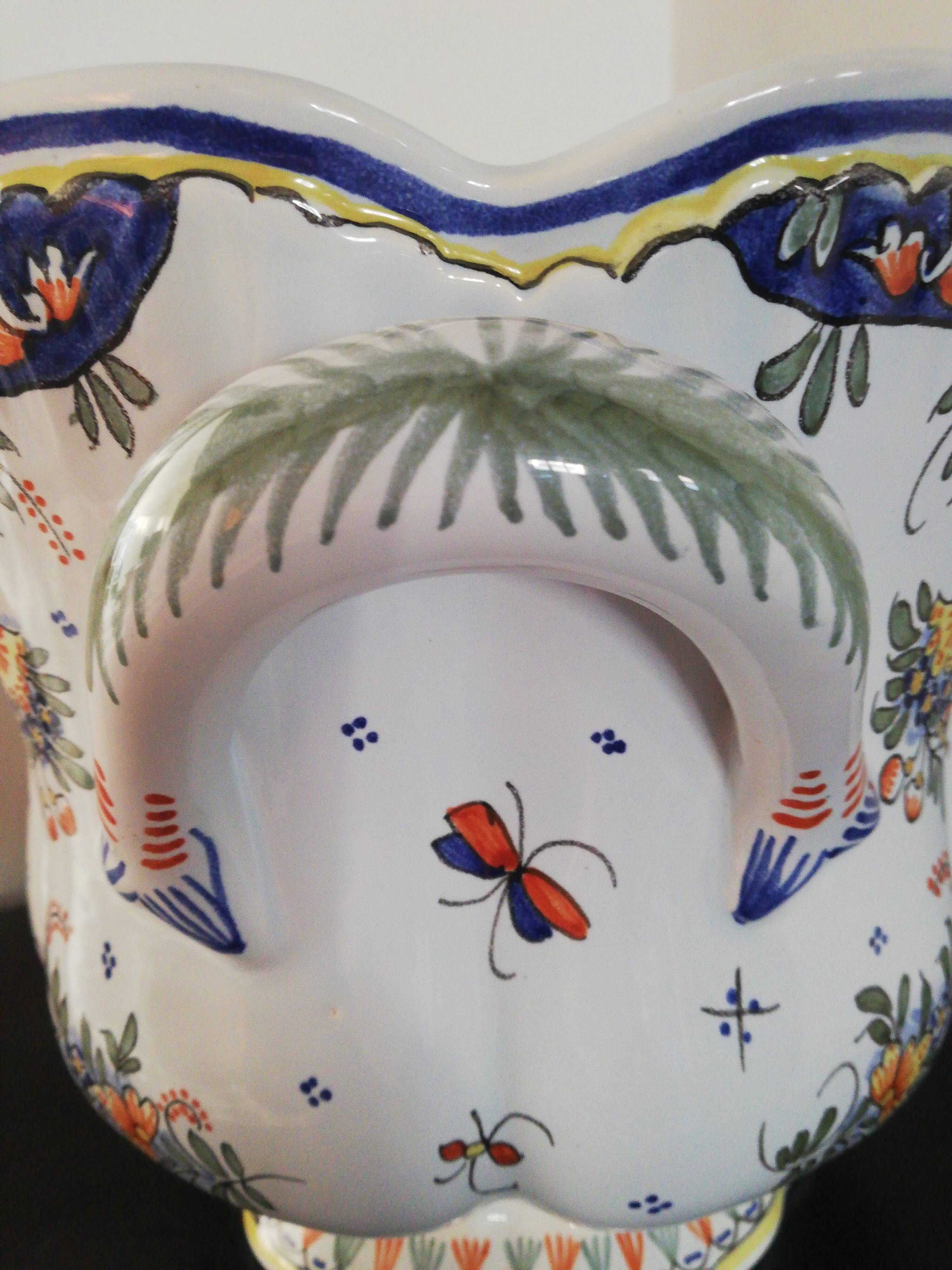 Earthenware pot cover Décor Desvres handmade AD