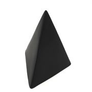Black pyramid sculpture by Antonio Lampecco in ceramic, 1980s