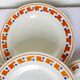 4 assiettes plates en terre de fer des Salins modèle Lucette 210802