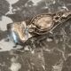 Antique silver metal sugar clamp