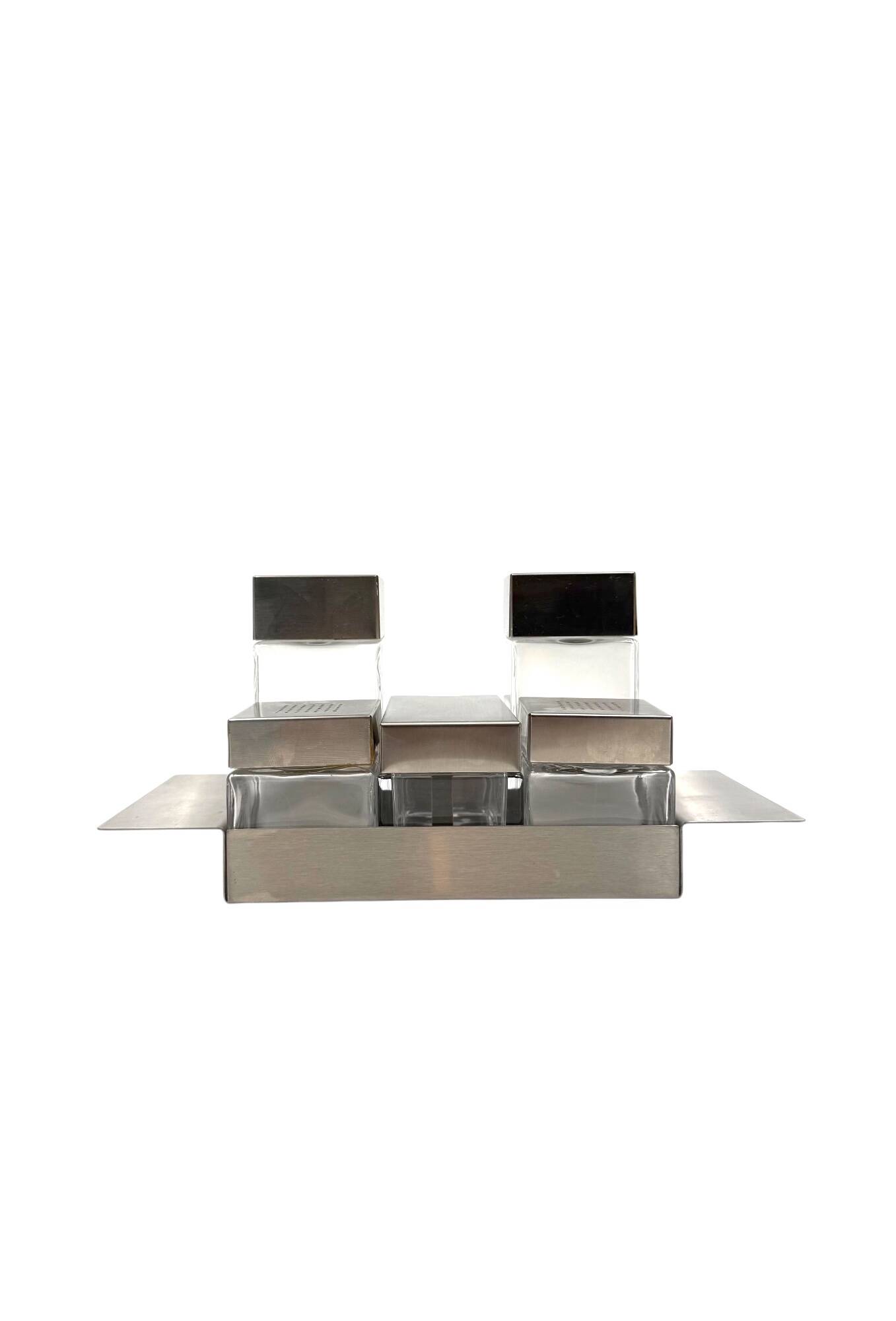 Hollywood regency Cruet-set, Manifattura Zani Italy, 1970s.