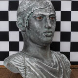 Sculpture head Roman bust in plaster