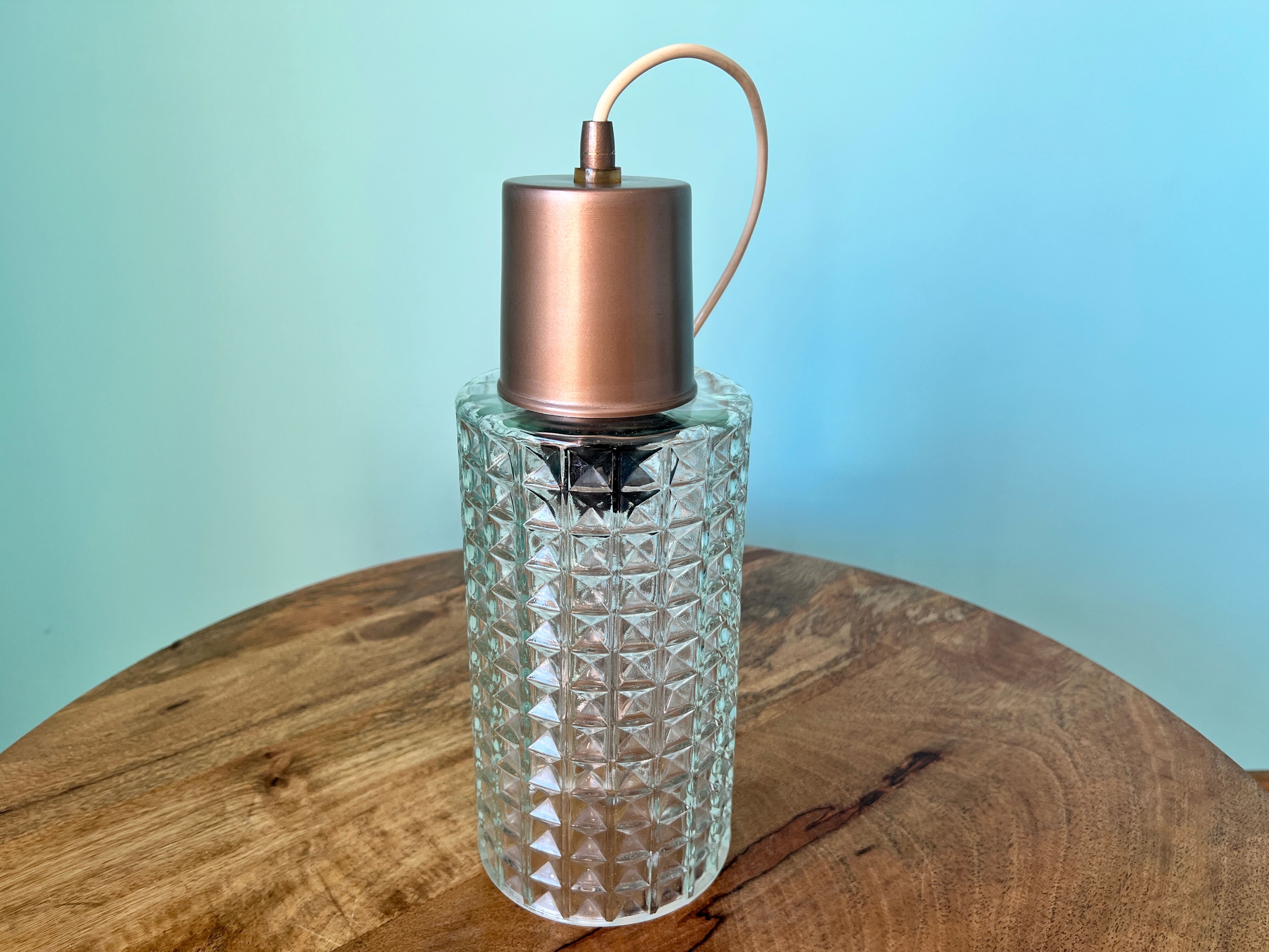 Vintage ceiling lamp / Mid century lamp from 1960s / ceiling pendant shade lamp