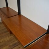 Scandinavian teak wall bookcase