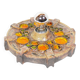Vintage 1970s ceramic 'Fat Lava' style wall light by Hustadt Leuchten
