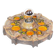 Vintage 1970s ceramic 'Fat Lava' style wall light by Hustadt Leuchten