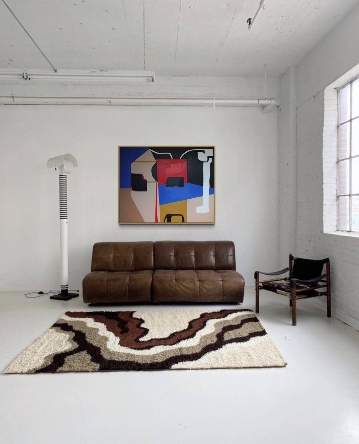 Original abstract "heart maze" blue version