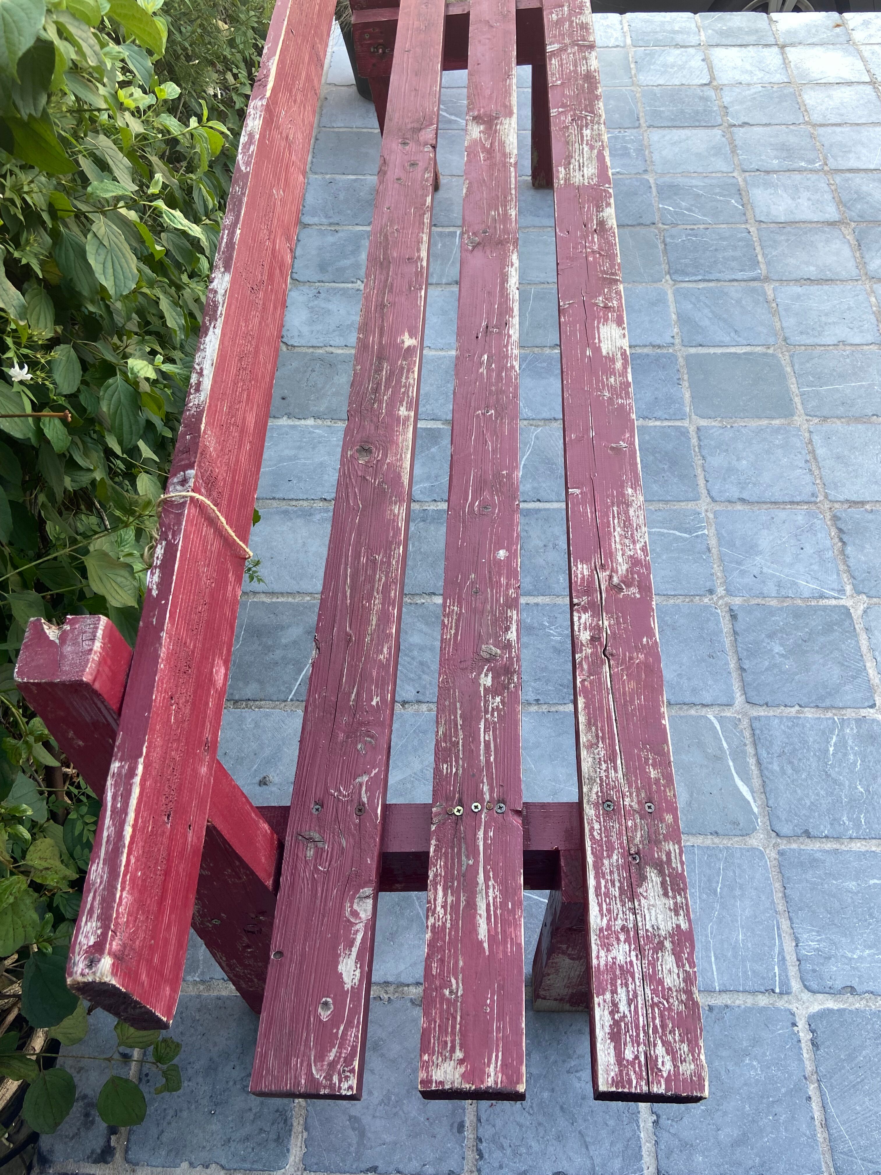 Wooden bench