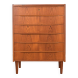Mid-Century Danish Teak Chest of Drawers, 1960s