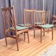 Ensemble de quatre chaises Casala, Allemagne, années 1960.