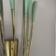 No.1 large 54cm stilnovo style brass theatre wall light sconce, italy, 1950