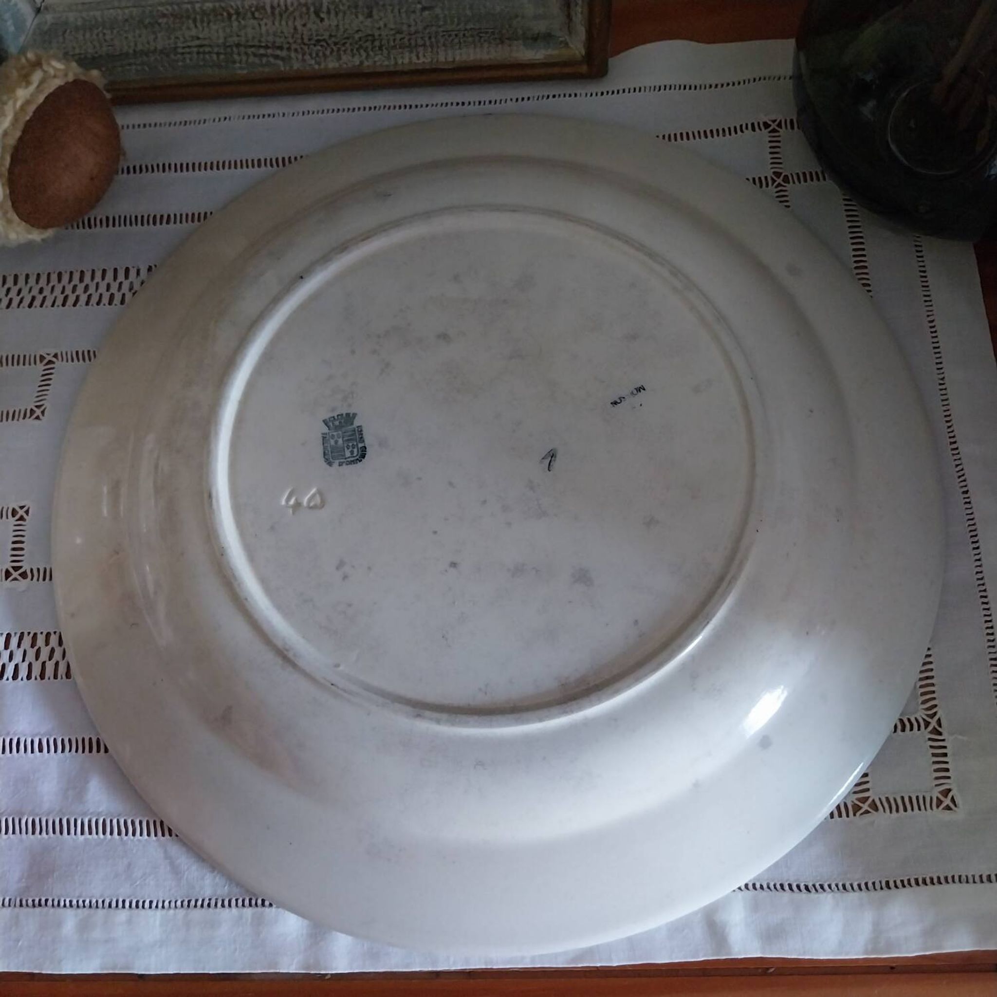 Grand plat terre de fer Onnaing Nord modèle Moisson