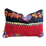 Magnifique coussin Kilim berbère vintage du Maroc
