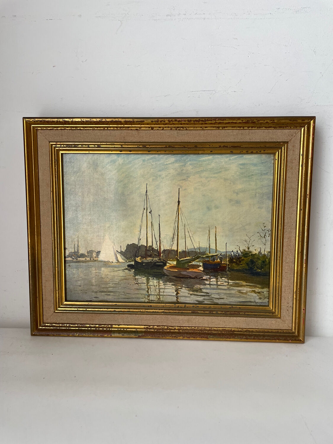 Printing on canvas Pleasure boats