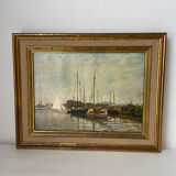 Printing on canvas Pleasure boats