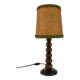Art Deco lamp in turned wood from the 1930s