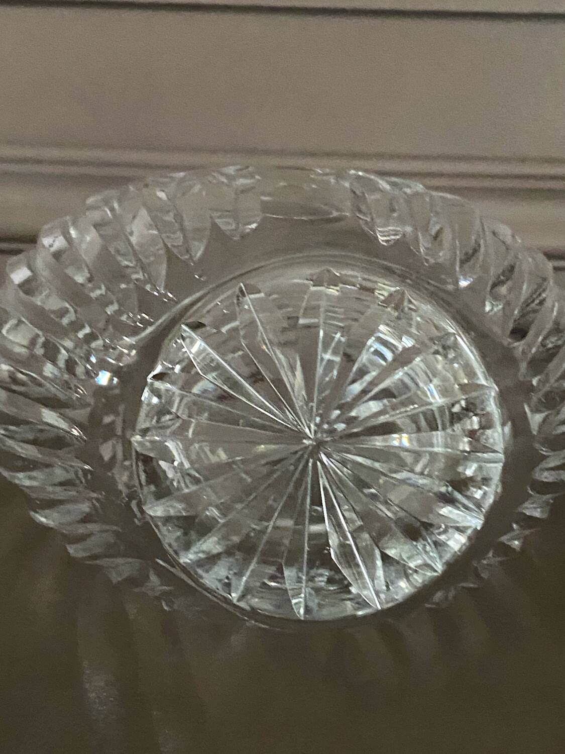Vintage crystal vase