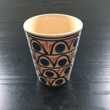 Ceramic cup decorated signed