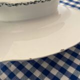 Iron pedestal dish