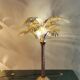 Solid brass palm tree lamp
