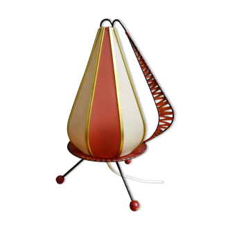 Viehweger table lamp in red and white 1950s