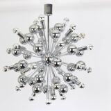 Grand Sputnik chrome chandelier in space style by Cosack, Germany, 1970s.
