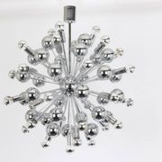 Grand Sputnik chrome chandelier in space style by Cosack, Germany, 1970s.