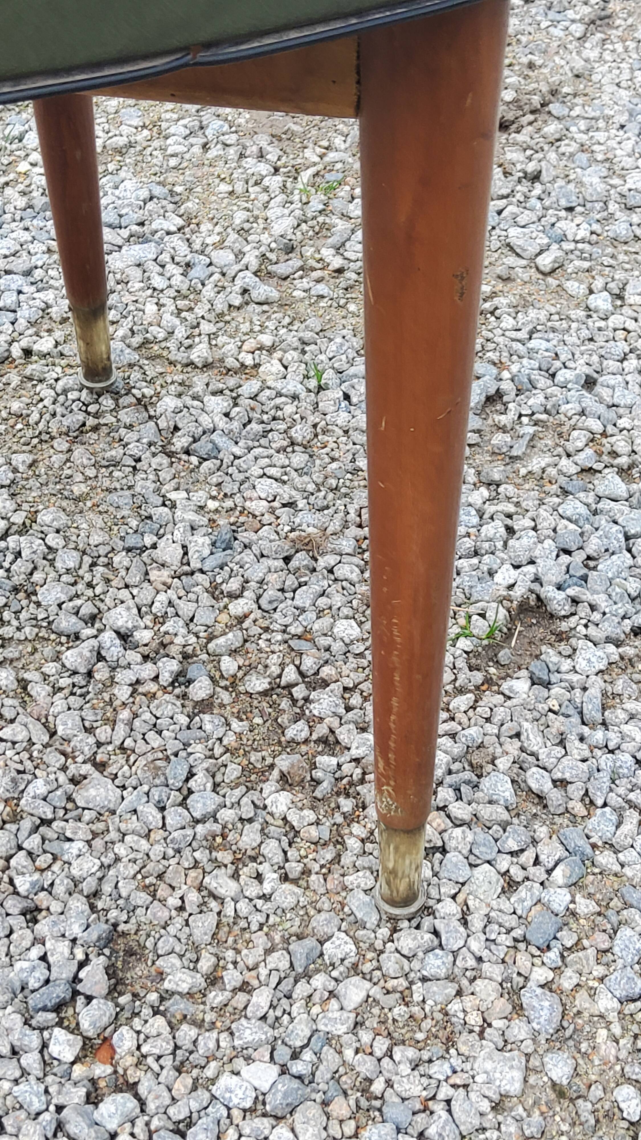 Pair of 50's Scandinavian style mahogany chairs