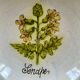 Collection de 2 plats botaniques made in Italy