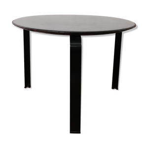 Table basse vintage en cuir