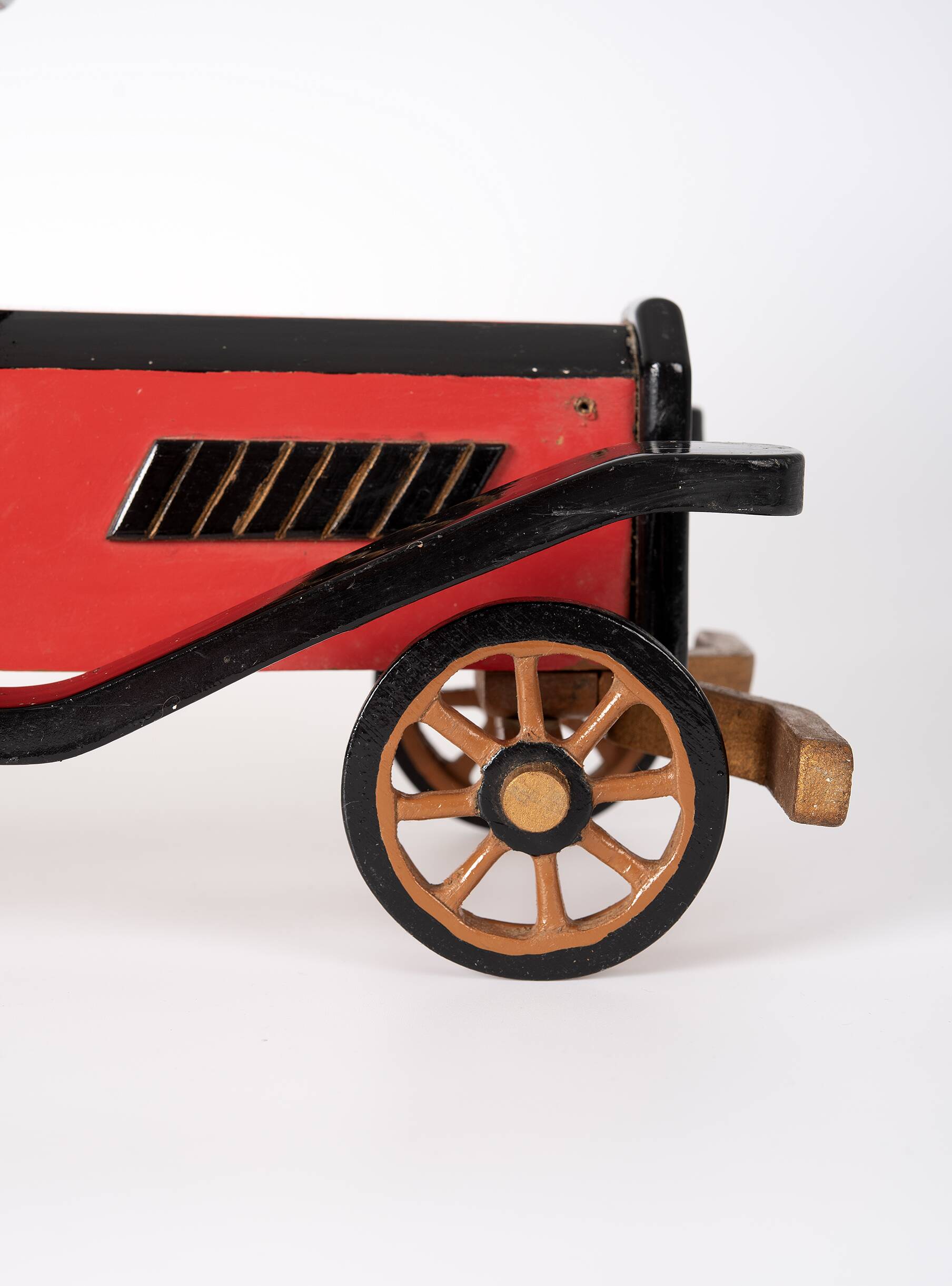 Wooden car, old toy or decoration