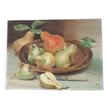 Still life with pears