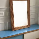 Rattan mirror